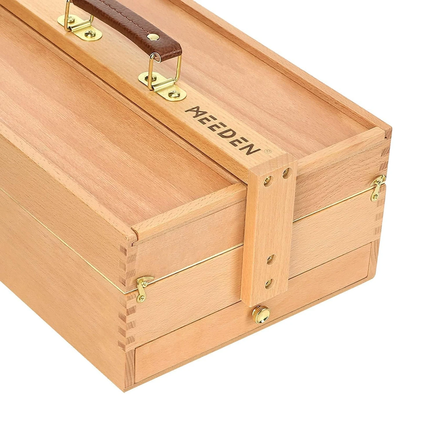 MEEDEN Wooden Art Supply Storage Box 3 Levels 2 MEEDEN Wooden Art Supply Storage Box 3 Levels - Image 2