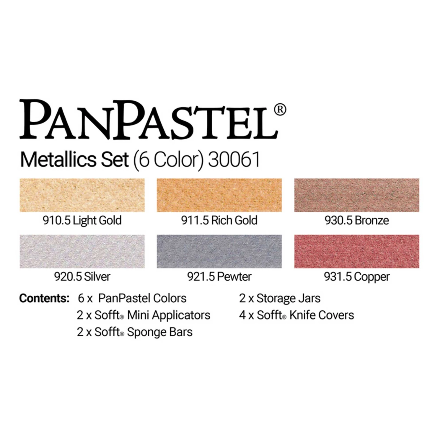 PanPastel Metallics Set - Set Of 6 4 PanPastel Metallics Set - Set Of 6 - Image 4