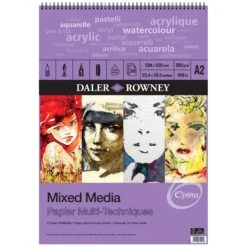 Daler-Rowney Optima Mixed Media Spiral Pads -Painting Supplies Mixed Media Spiral A2