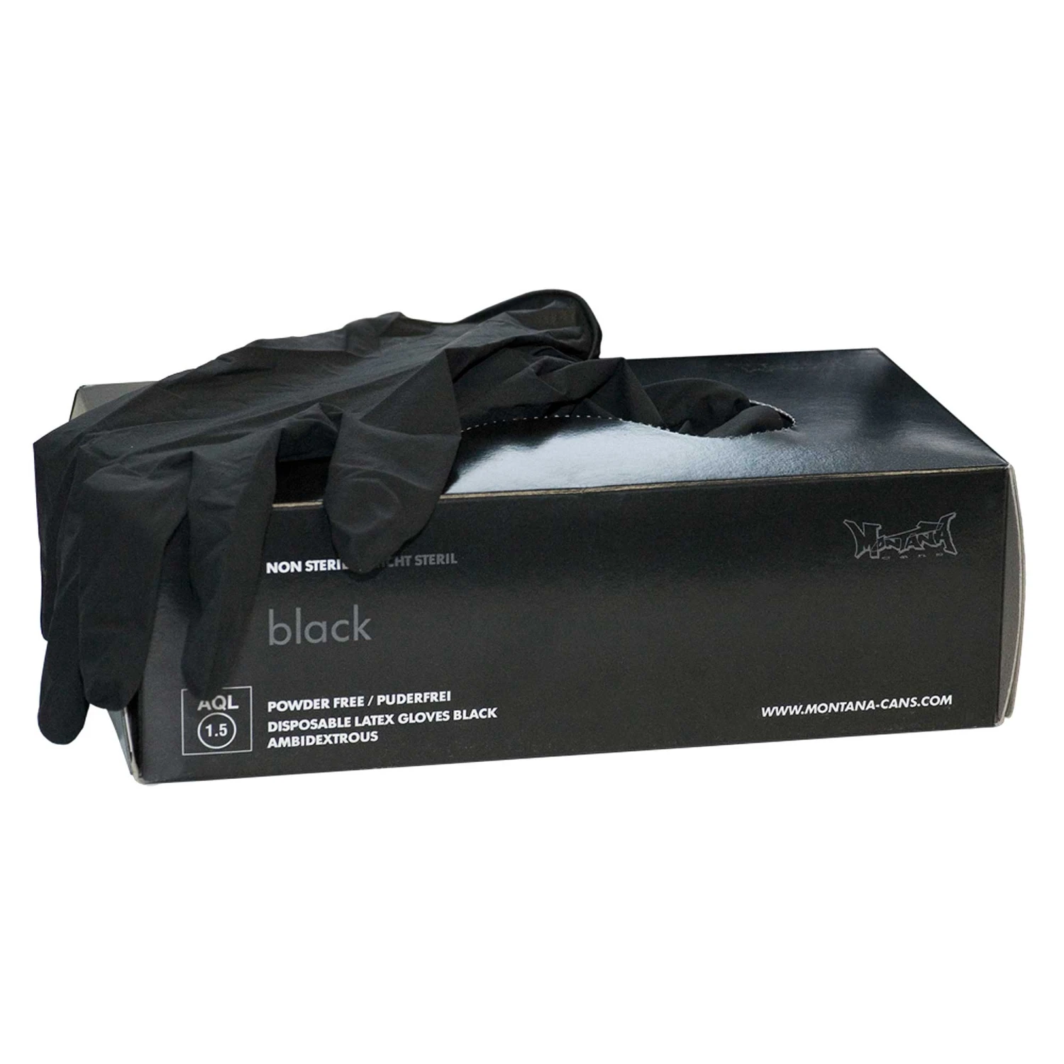 Montana Latex Gloves - Black 1 Montana Latex Gloves - Black