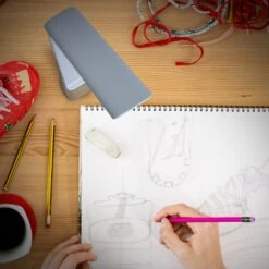 Daylight Company Smart Go Portable Lamp -Painting Supplies N1370 Smart Go AG 02 Sketching sneakers design by hand in workhop studio scaled 1