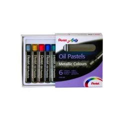 Pentel Arts Oil Pastel Sets Metallic & Fluorescent Colours