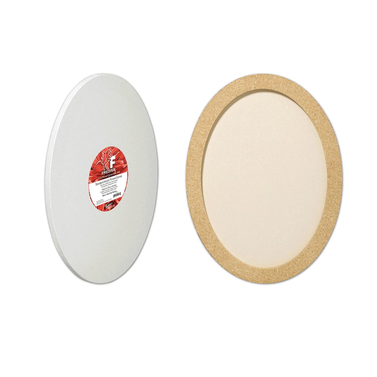 Fredrix Oval Stretched Canvas 2 Fredrix Oval Stretched Canvas - Image 2