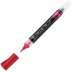 Pentel Arts Dual Metallic Brush Pens -Painting Supplies PN88971 PP Pentel Hybrid Dual Metallic Brush Pen Pink Metallic Pink P3