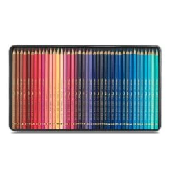 Caran D'Ache Pablo Coloured Pencils Tin Of 120 -Painting Supplies Pablo 120 Coloured Pencils Blues Pinks