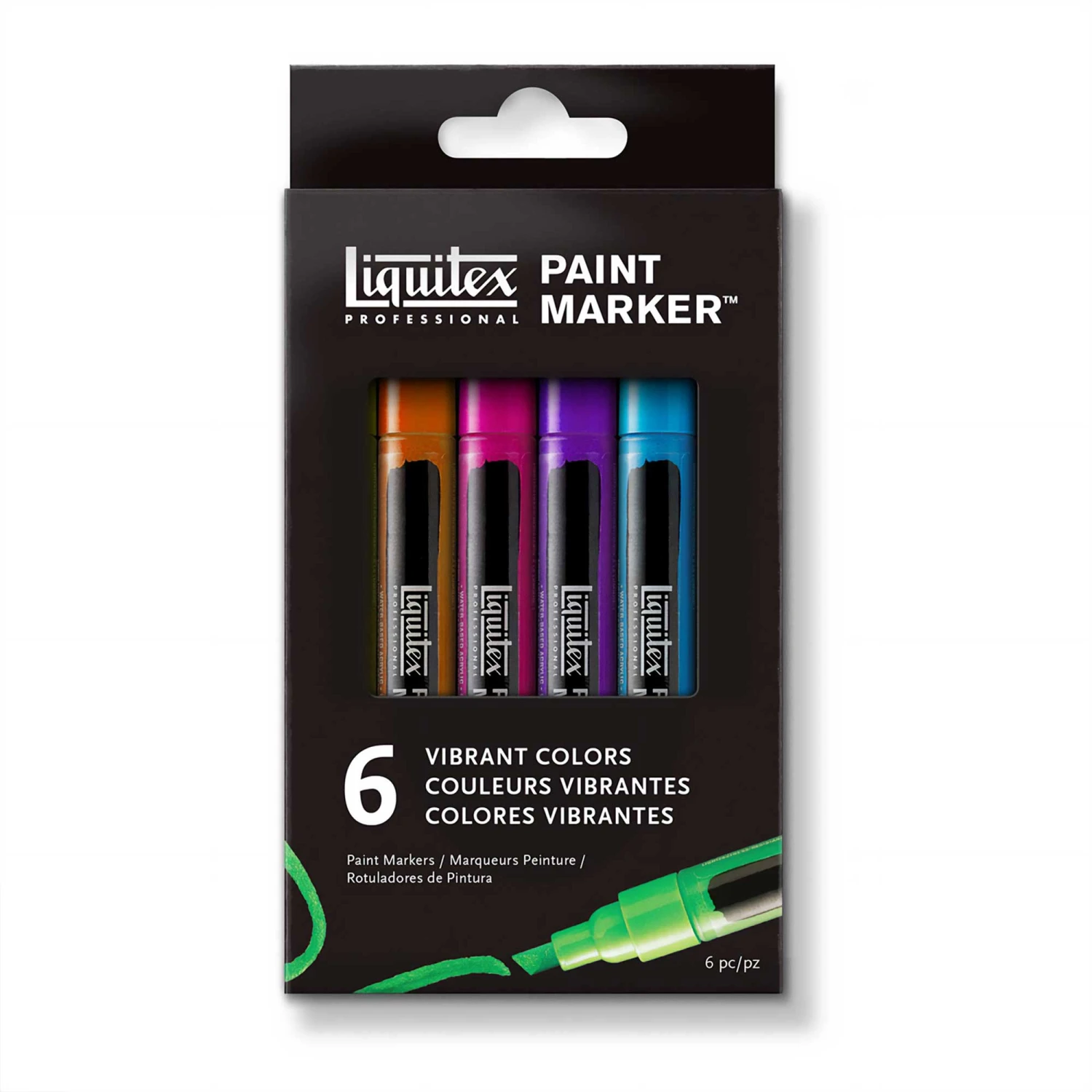 Liquitex Paint Marker - Set Of 6 X 2mm - VIBRANT Colours 1 Liquitex Paint Marker - Set Of 6 X 2mm - VIBRANT Colours