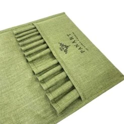 Panart Brush Wrap For 12 Short Handled Brushes 8 Panart Brush Wrap For 12 Short Handled Brushes -Painting Supplies Panart green brush wrap 2