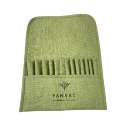 Panart Brush Wrap For 12 Short Handled Brushes 7 Panart Brush Wrap For 12 Short Handled Brushes -Painting Supplies Panart green brush wrap 4