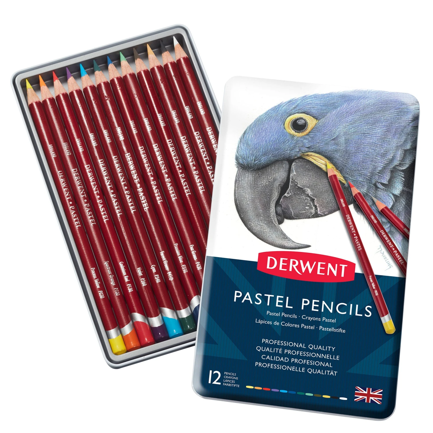 Derwent Pastel Pencil Metal Tins 2 Derwent Pastel Pencil Metal Tins - Image 2