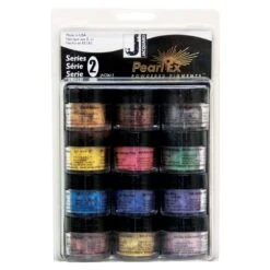 Pearl Ex Powdered Pigment Sets - FREE ARTdiscount WATERCOLOUR BRUSH SET (RRP. £14.63) -Painting Supplies Pearl Ex Set Series 2 1