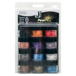 Pearl Ex Powdered Pigment Sets - FREE ARTdiscount WATERCOLOUR BRUSH SET (RRP. £14.63) -Painting Supplies Pearl Ex Set Series 3 1