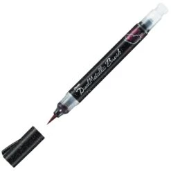 Pentel Arts Dual Metallic Brush Pens -Painting Supplies Pentel Metallic brush black red