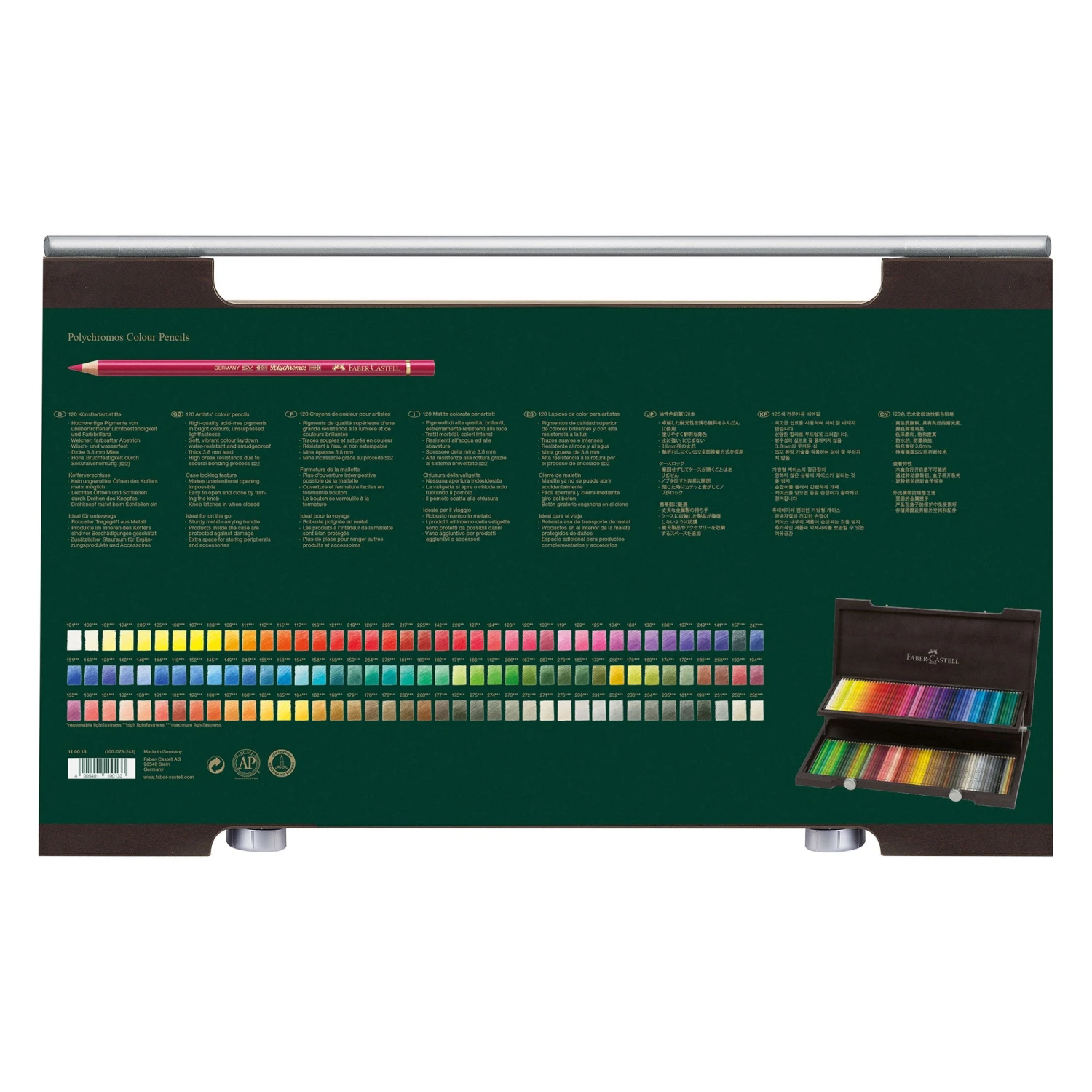 Faber-Castell Polychromos Wood Case Set 120 2 Faber-Castell Polychromos Wood Case Set 120 - Image 2