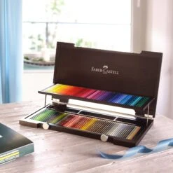 Faber-Castell Polychromos Wood Case Set 120 7 Faber-Castell Polychromos Wood Case Set 120 -Painting Supplies Polychromos 120 4