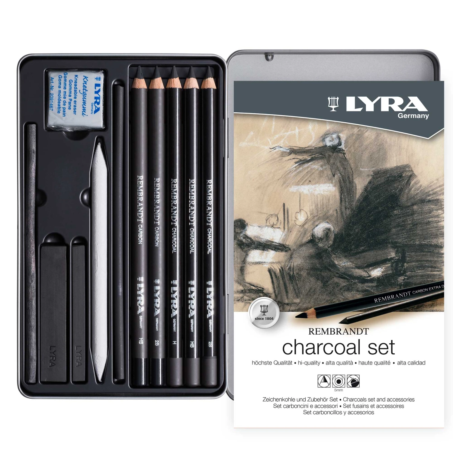 Lyra Rembrandt Charcoal Set 1 Lyra Rembrandt Charcoal Set
