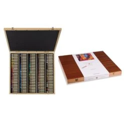 Sennelier 120 Oil Pastel Wooden Box Set 8 Sennelier 120 Oil Pastel Wooden Box Set -Painting Supplies S12 132518 120