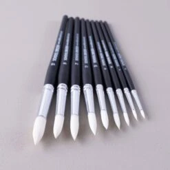 ARTdiscount School Brushes - Packs Of 10 - Round -Painting Supplies School Round Brush3