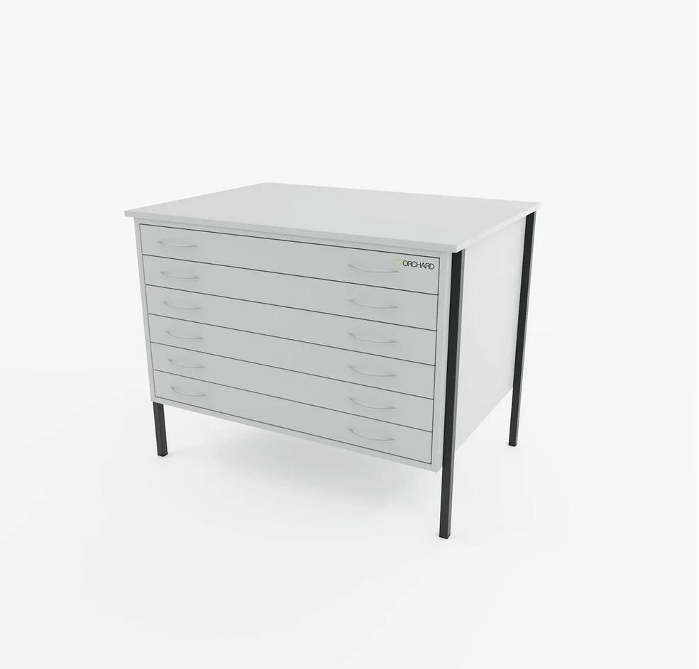 The Heath Wooden Plan Chest - 6 Drawer 4 The Heath Wooden Plan Chest - 6 Drawer - Image 4