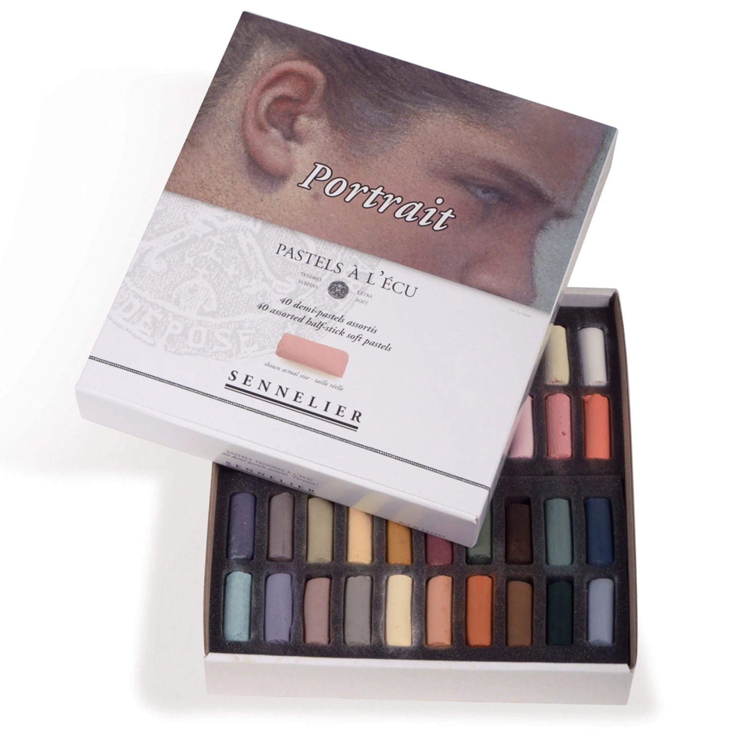 Sennelier Soft Pastels - Portrait Set Of 40 Half-Sticks 1 Sennelier Soft Pastels - Portrait Set Of 40 Half-Sticks