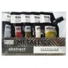 Sennelier Abstract Acrylic Paint Pouches - 5 X 120ml - Metallics
