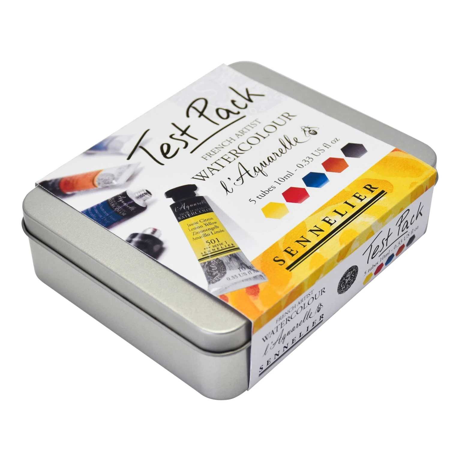 Sennelier L'Aquarelle Watercolour - Test Set Of 5 X 10ml Tubes 2 Sennelier L'Aquarelle Watercolour - Test Set Of 5 X 10ml Tubes - Image 2