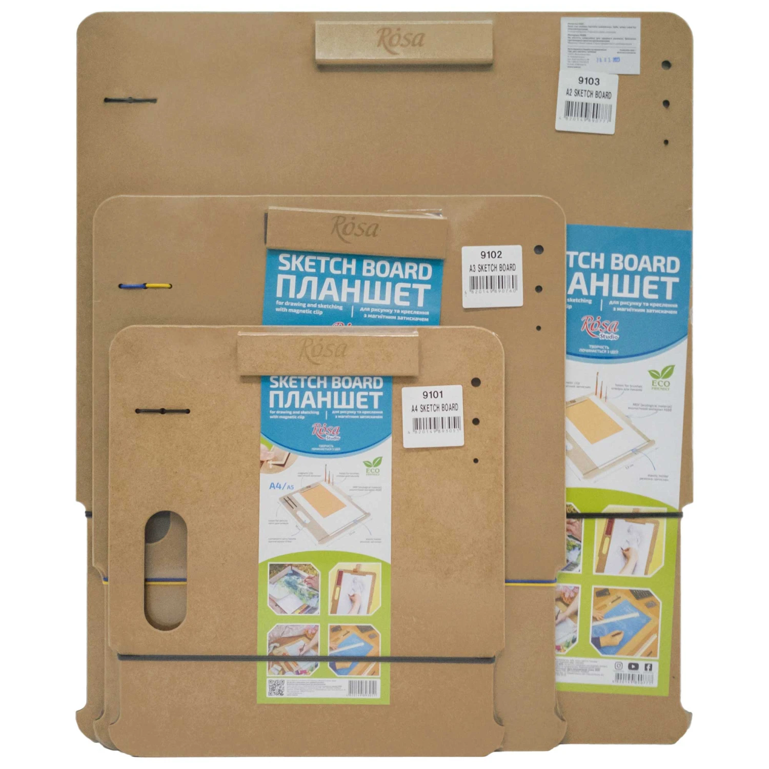 Rosa Sketch Boards With Magnetic Clips 2 Rosa Sketch Boards With Magnetic Clips - Image 2