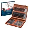 Derwent Sketching Pencils Wooden Box Of 48