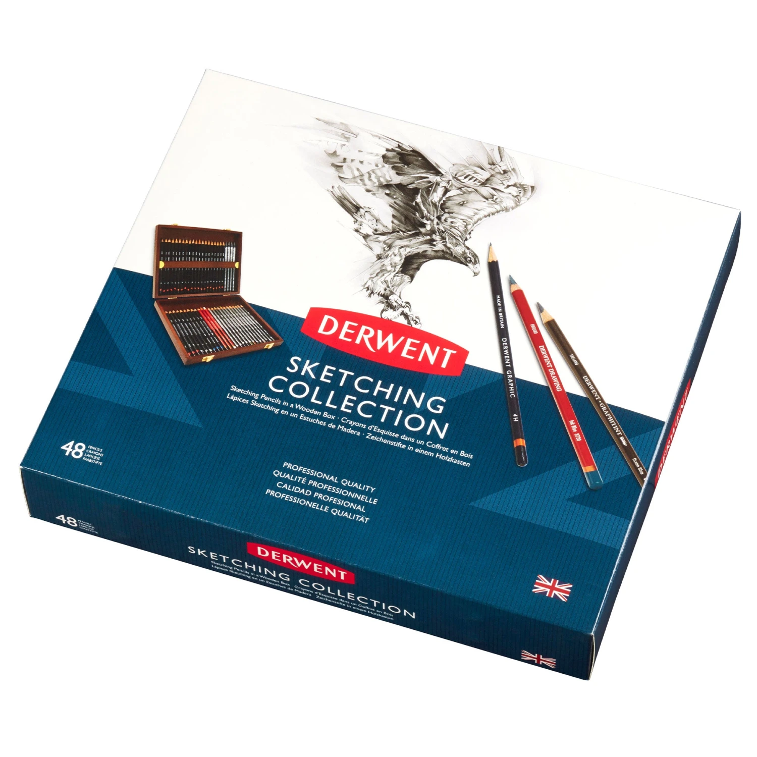 Derwent Sketching Pencils Wooden Box Of 48 3 Derwent Sketching Pencils Wooden Box Of 48 - Image 3