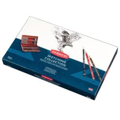 Derwent Sketching 72 Wooden Box 5 Derwent Sketching 72 Wooden Box -Painting Supplies Sketching Wooden Box 72 3