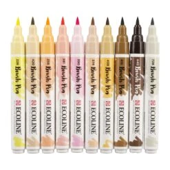 Royal Talens Ecoline Brush Pen Sets Of 10 Colours -Painting Supplies Skin Ecoline Talens