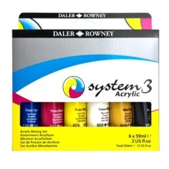 Daler-Rowney System3 Acrylic Process Mixing Set - 6 X 59ml