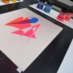 Daler-Rowney System3 Screen Printing Acrylic Colour - 250ml - (Black Cap) -Painting Supplies Sys3 Screen Printing 4