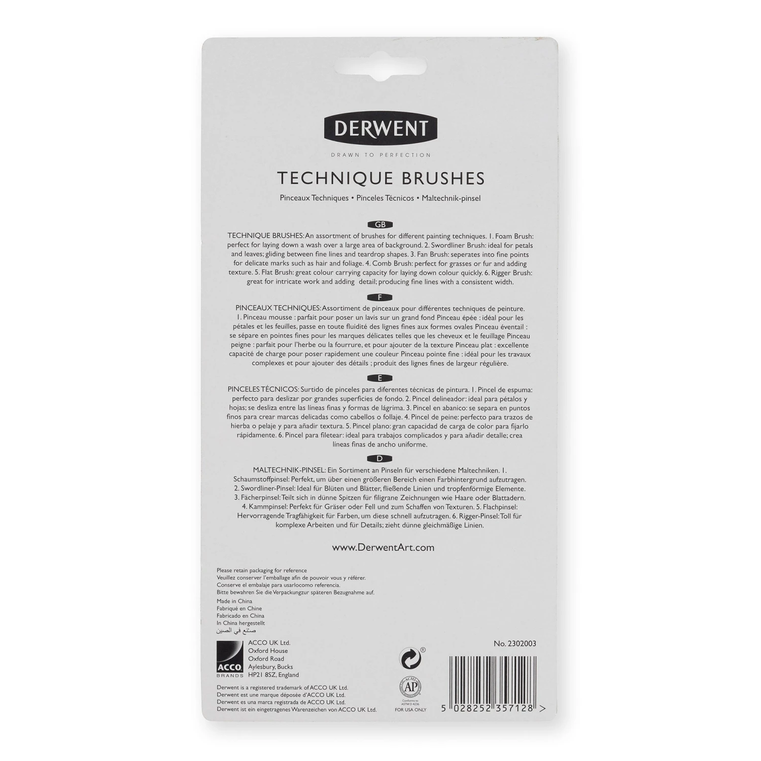 Derwent Techniques Brushes 3 Derwent Techniques Brushes - Image 3