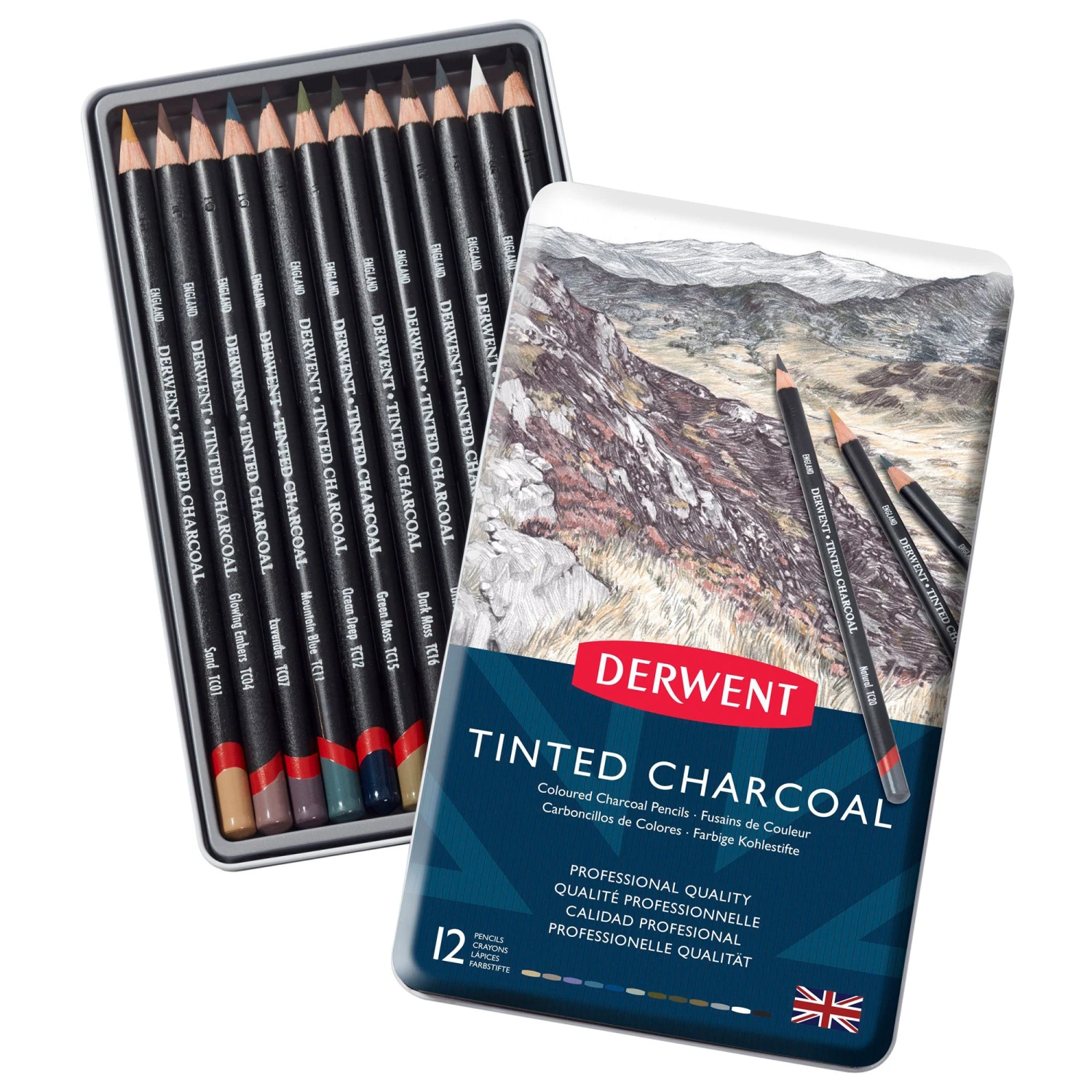 Derwent Tinted Charcoal Pencil Sets 2 Derwent Tinted Charcoal Pencil Sets - Image 2