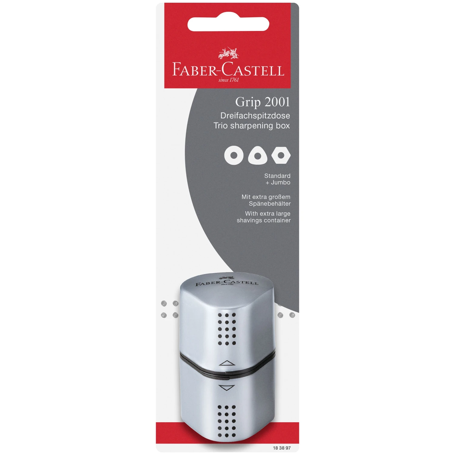 Faber-Castell Grip 2001 Trio Sharpening Box 2 Faber-Castell Grip 2001 Trio Sharpening Box - Image 2