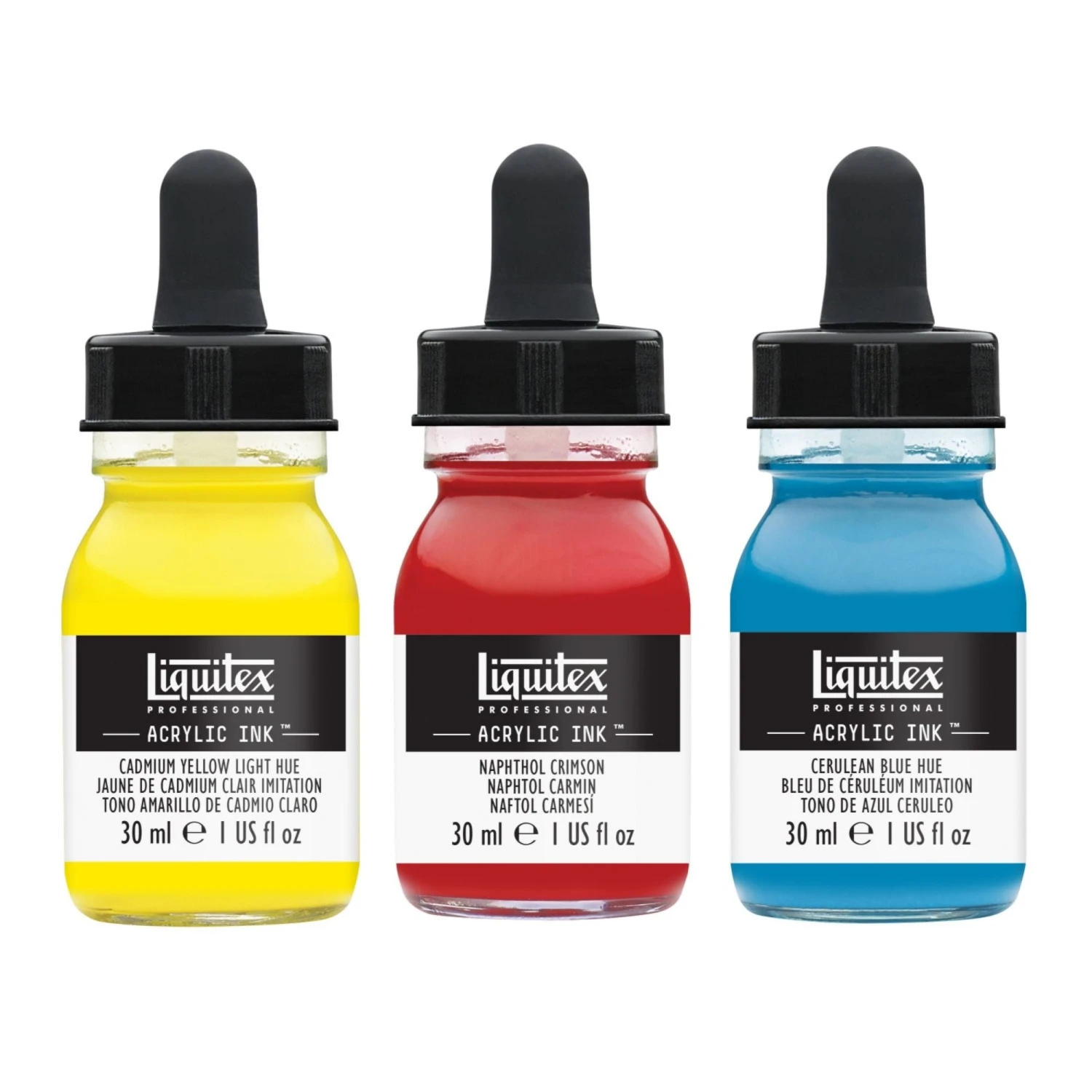 Liquitex Acrylic Inks 30ml Dropper Bottles 2 Liquitex Acrylic Inks 30ml Dropper Bottles - Image 2