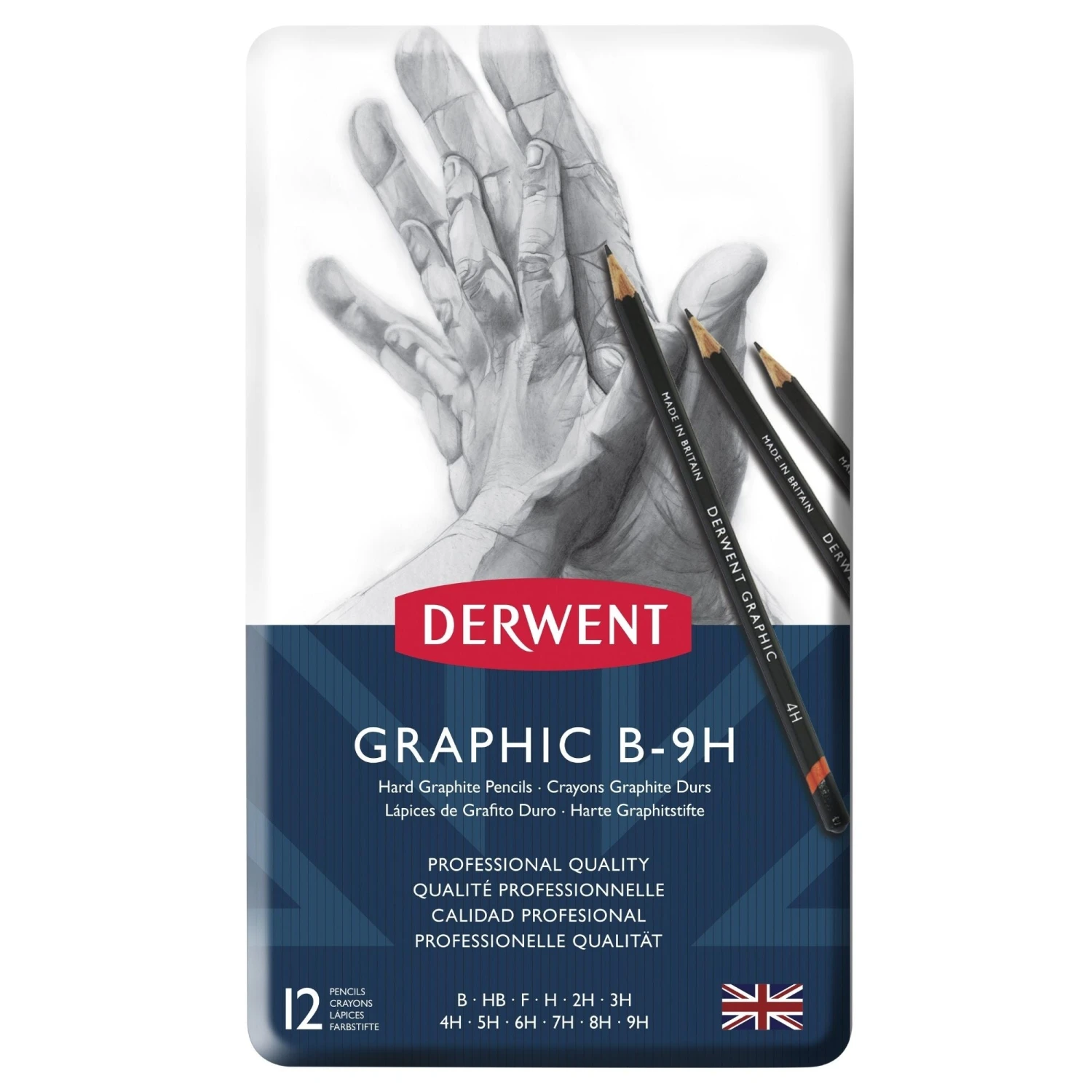 Derwent Graphic Hard Sketching Pencils - Set Of 12 1 Derwent Graphic Hard Sketching Pencils - Set Of 12