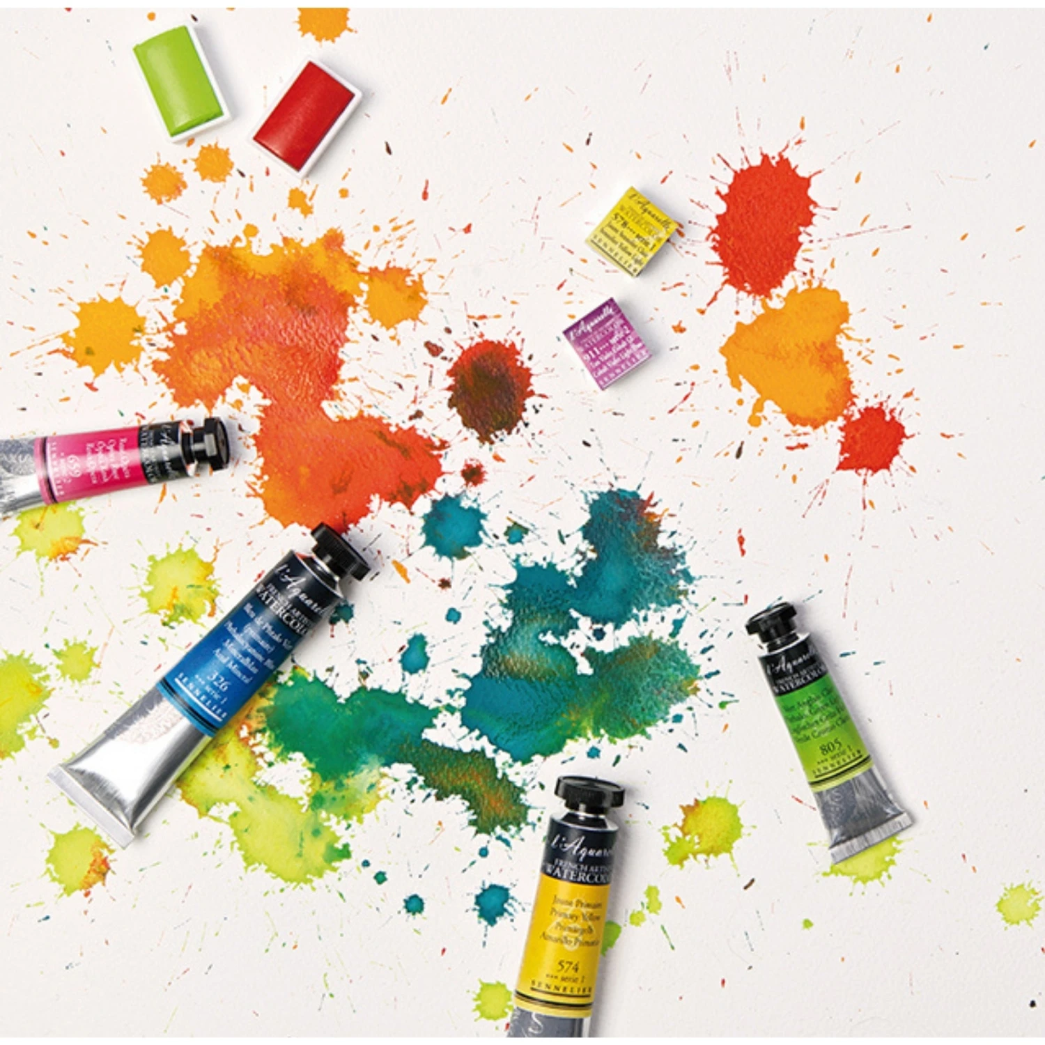 Sennelier Watercolour Tube Metal Box - 12 X 10ml Tubes 3 Sennelier Watercolour Tube Metal Box - 12 X 10ml Tubes - Image 3