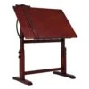 MEEDEN Extra Large Wood Drafting Table - Deep Walnut