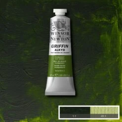 Winsor & Newton Griffin Alkyd Fast Drying Oil Colour 37ml - Series 2 7 Winsor & Newton Griffin Alkyd Fast Drying Oil Colour 37ml - Series 2 -Painting Supplies WN GRIFFIN ALKYD FAST DRYING OIL COLOUR COMPOSITE PERMANENT SAP GREEN 094376916850