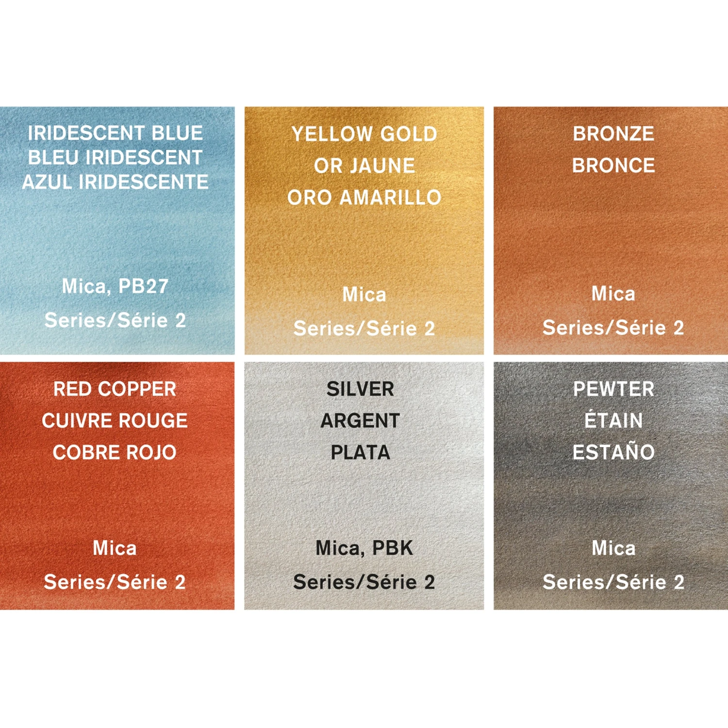 Winsor & Newton Cotman Watercolour Metallic Collection 6 X 8ml Tubes Set 6 Winsor & Newton Cotman Watercolour Metallic Collection 6 X 8ml Tubes Set - Image 6