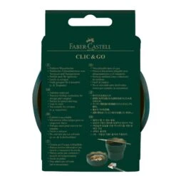 Faber-Castell Clic & Go Foldable Water Pot & Brush Holder -Painting Supplies Water cup faber castell closed