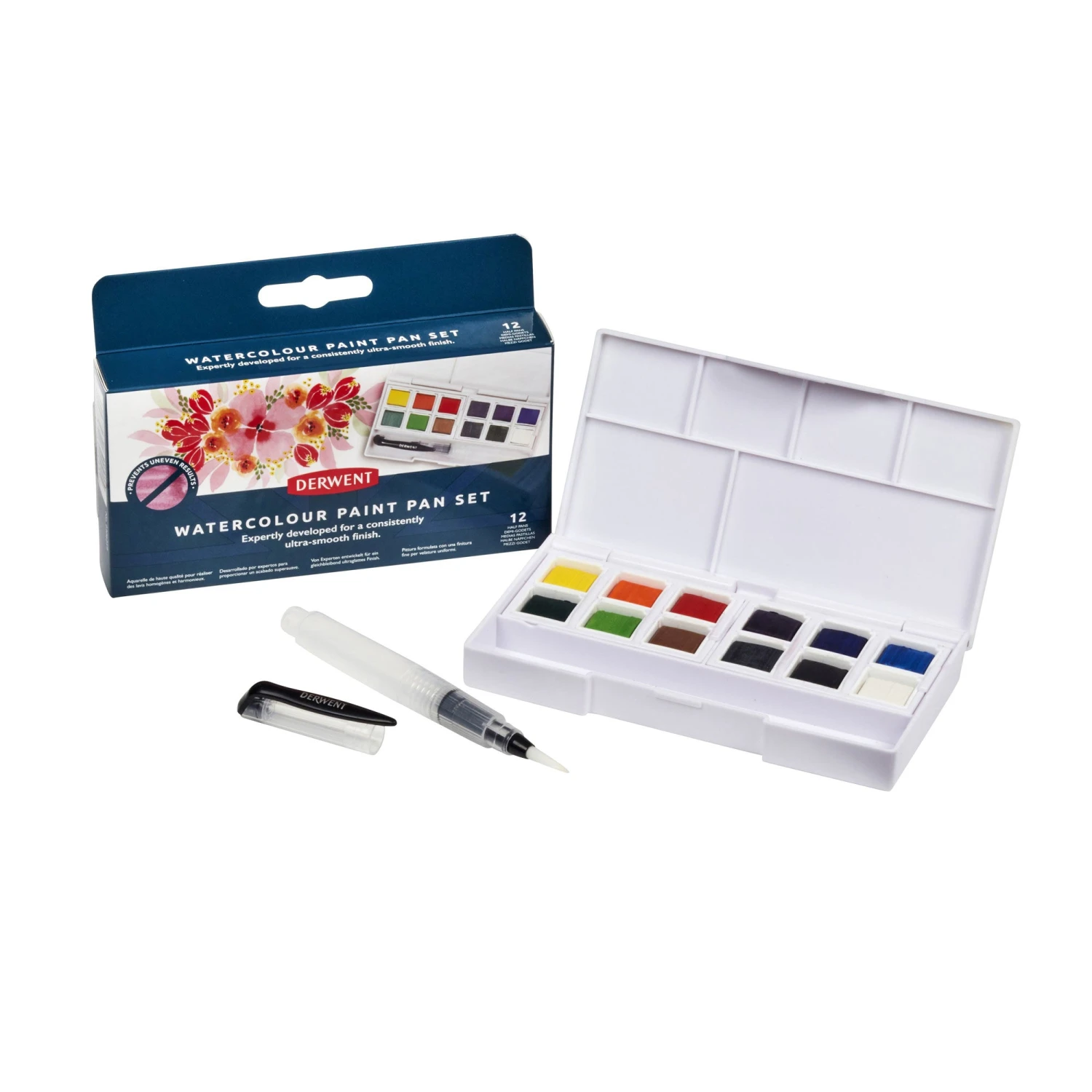 Derwent Watercolour Paint Pan Set Of 12 1 Derwent Watercolour Paint Pan Set Of 12