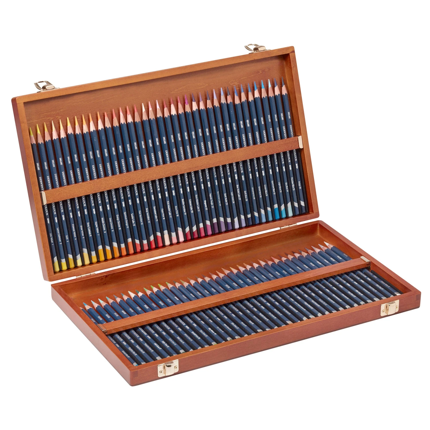 Derwent Watercolour Wood Box Set Of 72 Pencils 1 Derwent Watercolour Wood Box Set Of 72 Pencils