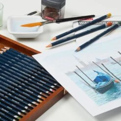 Derwent Watercolour Wood Box Set Of 72 Pencils 8 Derwent Watercolour Wood Box Set Of 72 Pencils -Painting Supplies Watercolour Pencil Wood Box 4