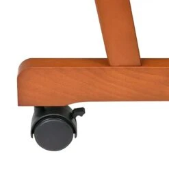 MEEDEN Large Artists Print Rack With Castors - Walnut -Painting Supplies Wooden Large Print Rack with Castors 1
