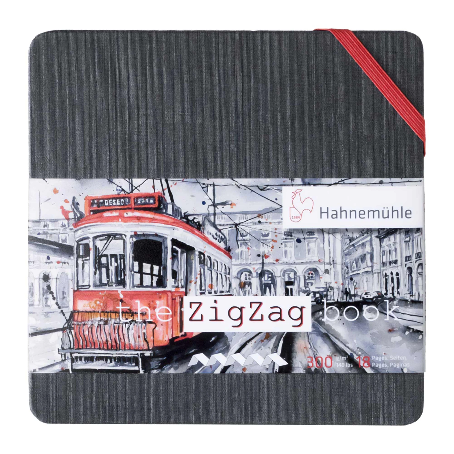 Hahnemühle ZigZag Book - 300gsm - 14x14cm - 18 Sheets 1 Hahnemühle ZigZag Book - 300gsm - 14x14cm - 18 Sheets