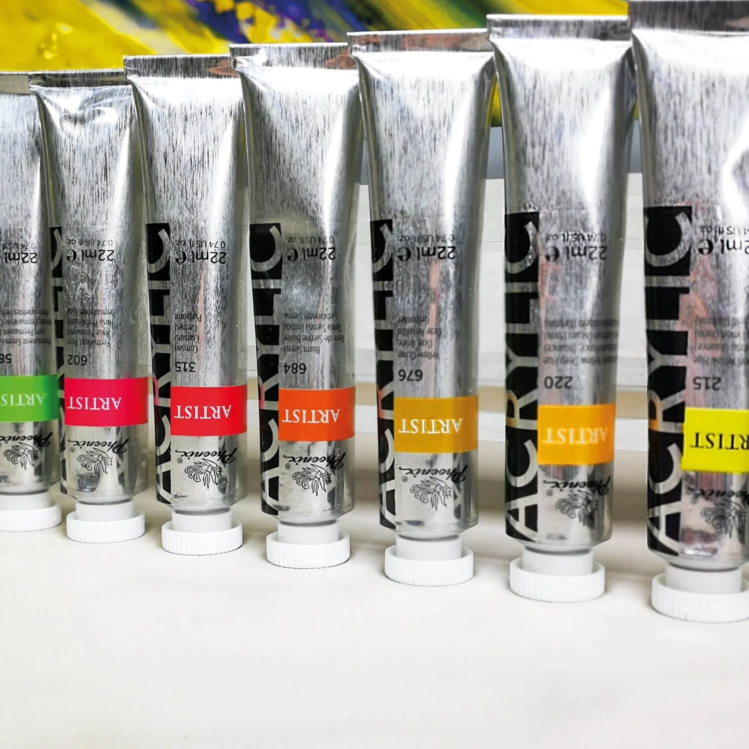 PHOENIX Studio Acrylic Paint Set For Artists - 10 X 22ml Tubes 3 PHOENIX Studio Acrylic Paint Set For Artists - 10 X 22ml Tubes - Image 3