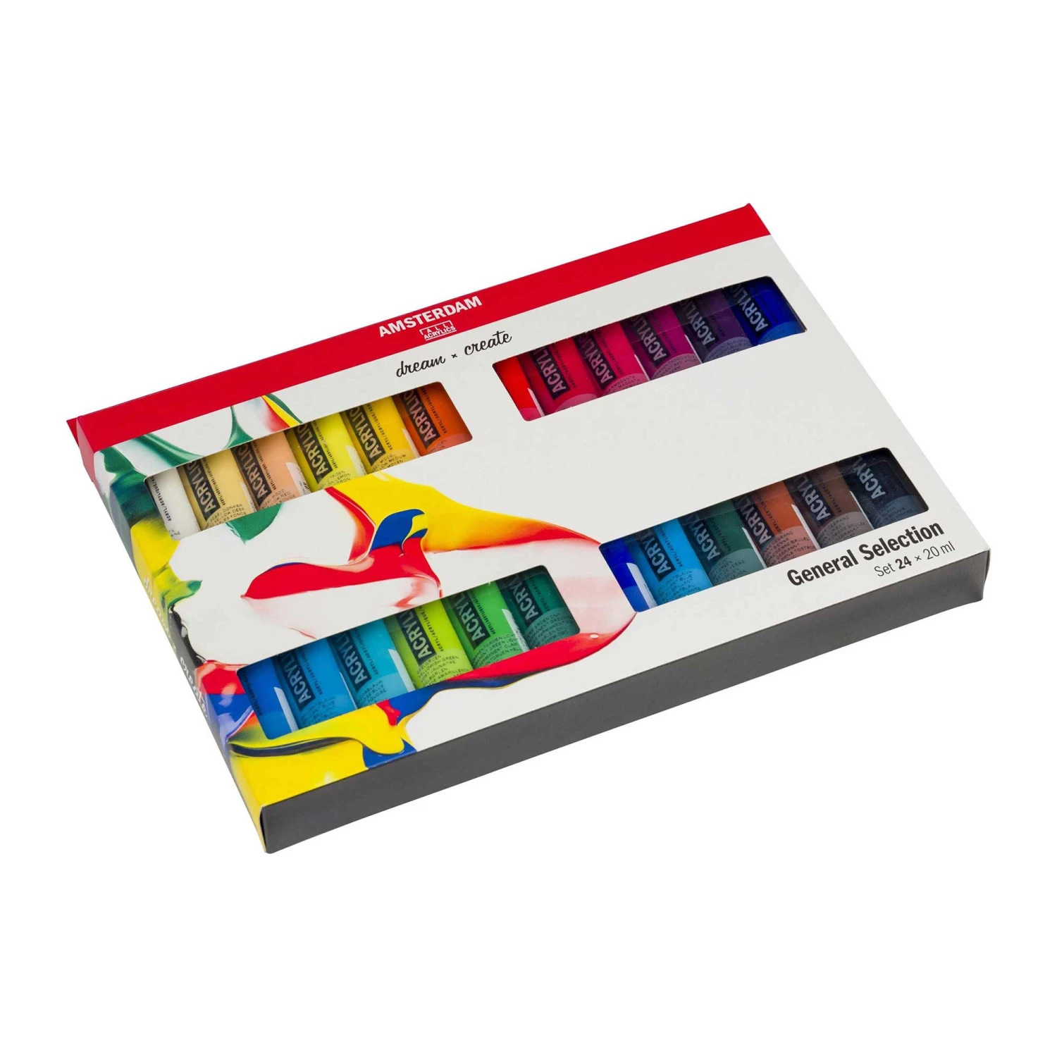 Amsterdam Acrylic Paint General Selection Set 24 X 20ml 1 Amsterdam Acrylic Paint General Selection Set 24 X 20ml
