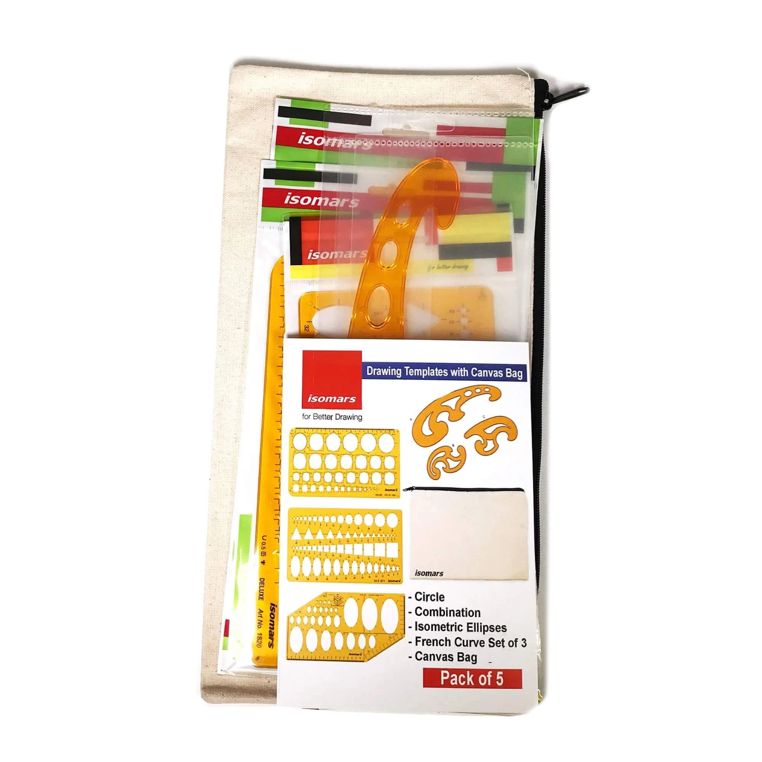 ARTdiscount Template Combo Pack - Circle/Ellipse/French Curves 2 ARTdiscount Template Combo Pack - Circle/Ellipse/French Curves - Image 2